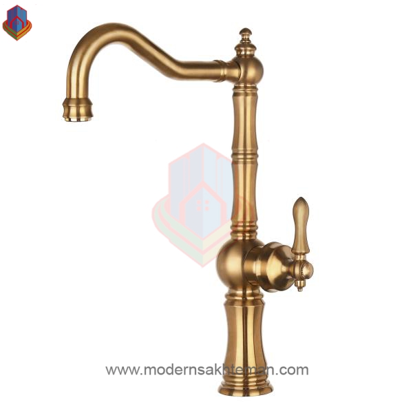 d4346b1399c992d8d382149d2bfcf7011407591d شیر ظرفشویی طلایی مات کی اند دیK&D مدل آلفا - Image 1