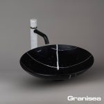 کاسه روشویی مارمونایت مشکی کد 135
