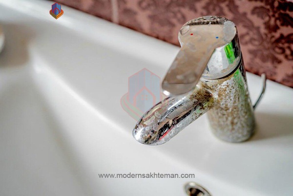 مشکلات شیرآلات اهرمی 4 زنگ زدگی و تغییر رنگ