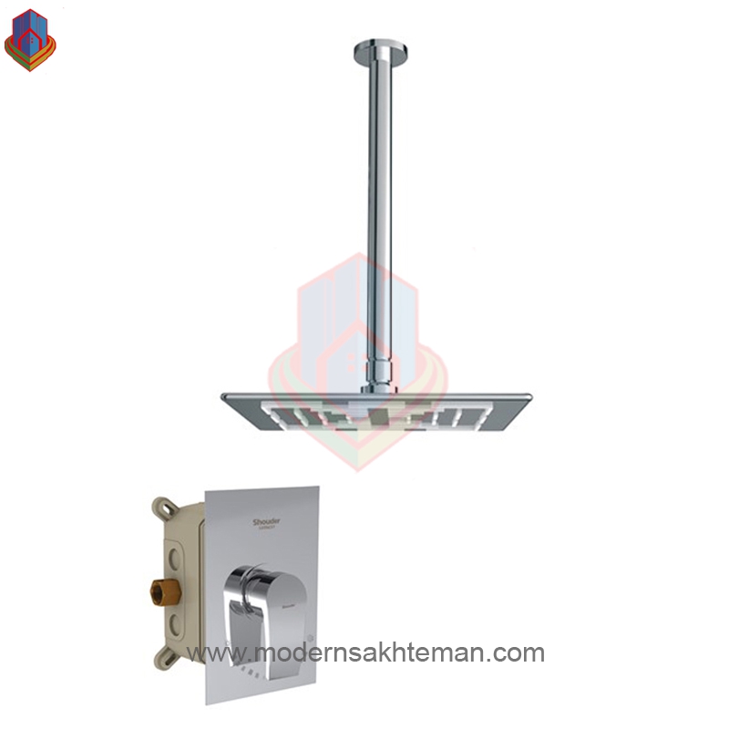 gXumX0lwTm4msM5I شیر حمام توکار شودر مدل رومر کروم تیپ 1 - Image 1
