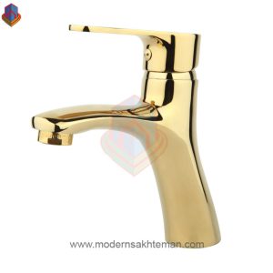 شیر روشویی راسان مدل صدف طلایی