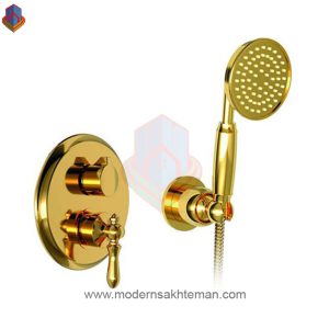 شیر حمام توکار شودر مدل زیگموند طلایی تیپ 2
