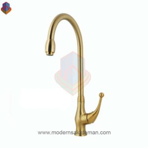 شیر ظرفشویی کرومات مدل اسکای طلایی مات