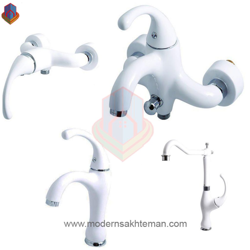 inCollage_۲۰۲۲۰۱۲۵_۱۷۴۹۰۲۱۲۸ ست شیرآلات کرومات مدل فابیا سفید کروم - Image 1