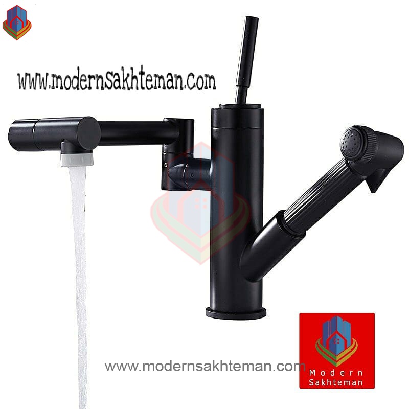 milano Luxury arm kitchen and toilet faucet 1 شیر ظرفشویی و روشویی لوکس بازویی milano
