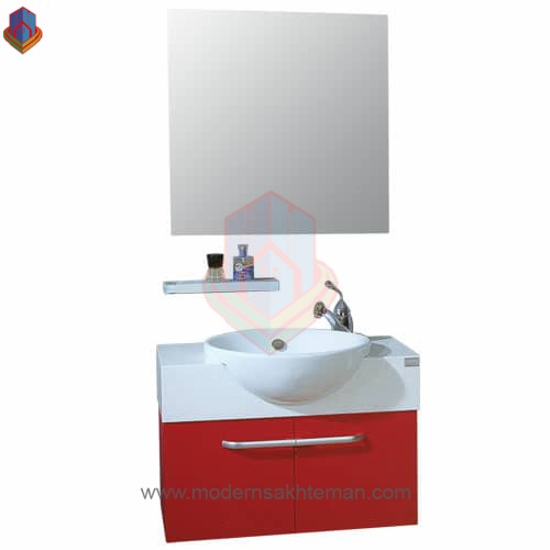 most KARVN red روشویی کابینتی موست مدل KARVN قرمز
