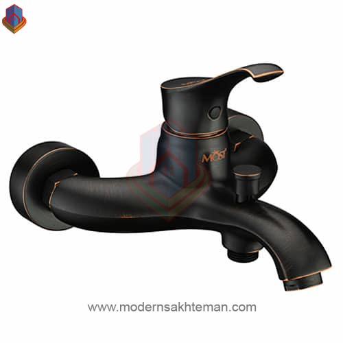 most bath faucet zurich شیر حمام موست مدل Zurich مشکی