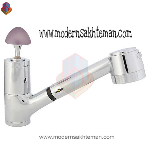 most monaco kitchen sink faucet 2 شیر سینک گوشی دار کوتاه موست مدل موناکو
