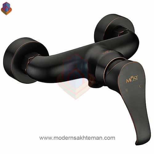 most toilet faucet zurich black شیر توالت موست مدل Zurich مشکی