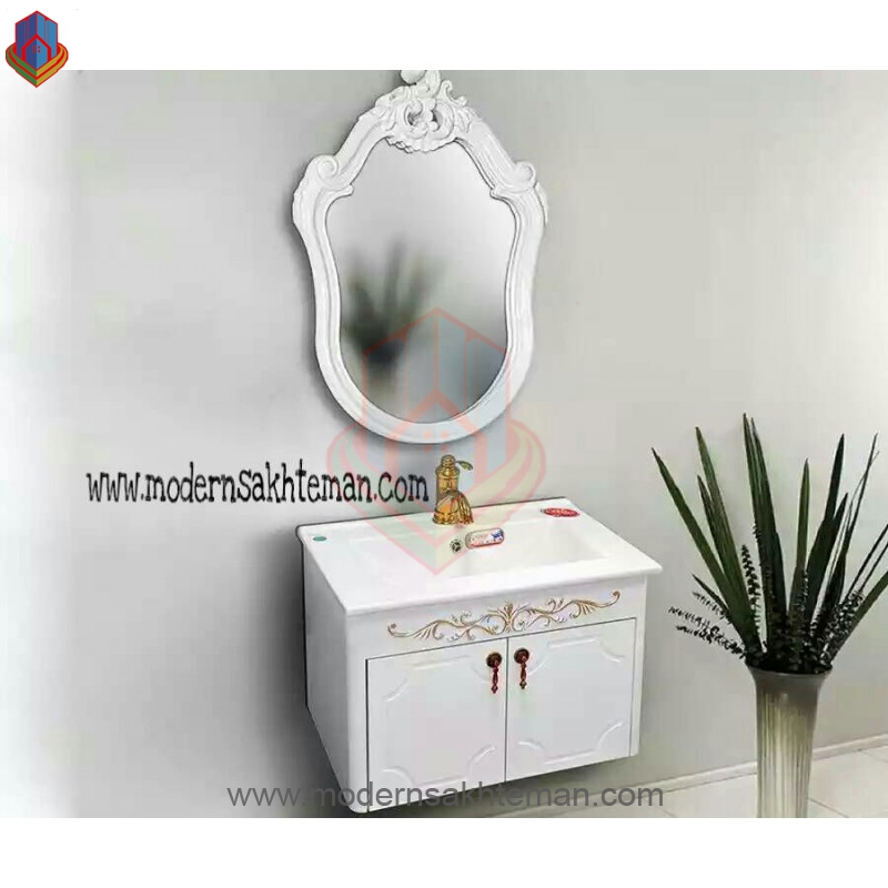 روشویی کابینتی کاسپین مدل فلورا کلاسیک دیواری روشویی کابینتی کاسپین مدل فلورا کلاسیک دیواری