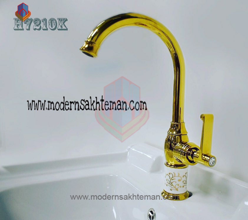 شیر ظرفشویی طلایی ترکیب سرامیک لوکس H7210K شیر ظرفشویی طلایی ترکیب سرامیک لوکس H7210K