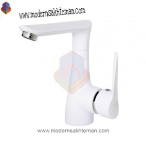شیر روشویی راسان مدل رابیت سفید