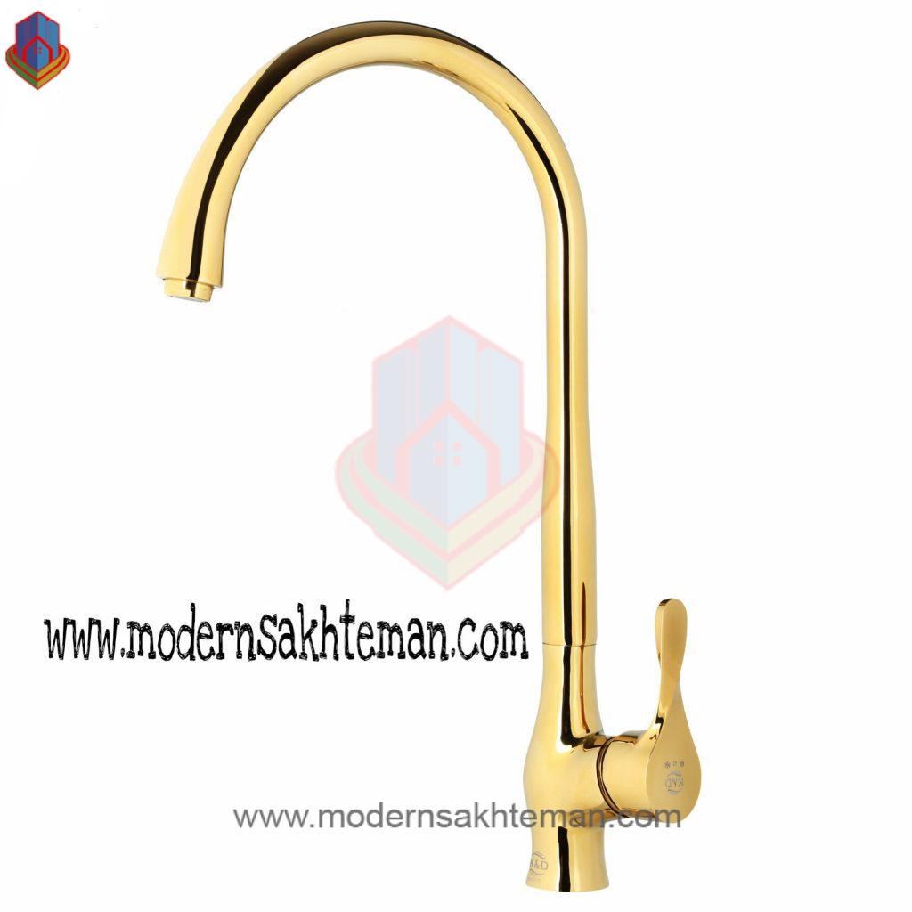 polaris gold kitchen faucet set شیر ظرفشویی کی اند دی مدل پلاریس طلایی