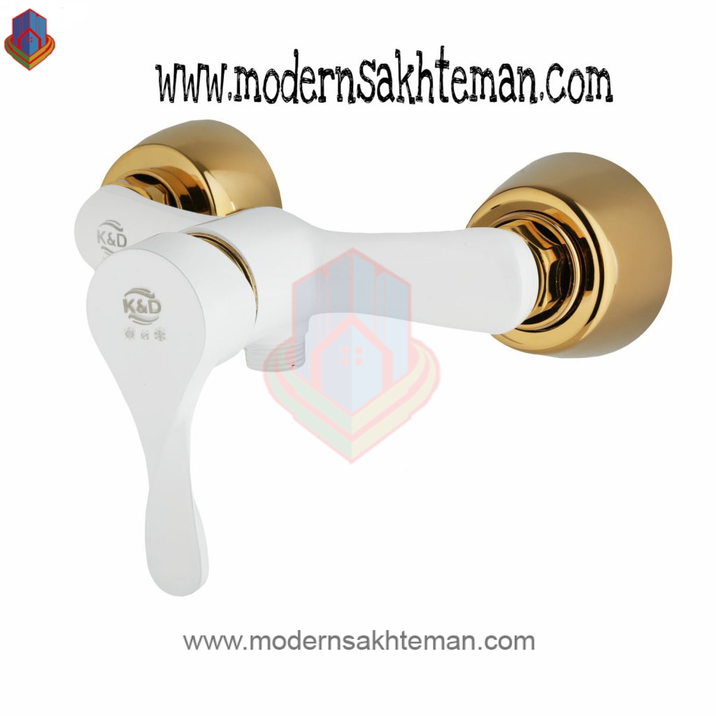 polaris white gold toilet faucet شیر توالت کی اند دی مدل پلاریس سفید طلایی