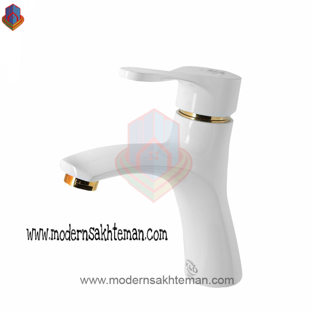 polaris white gold toilet sink faucet شیر روشویی کی اند دی مدل پلاریس طلایی