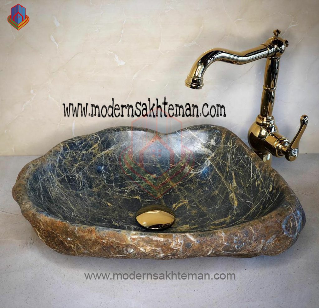 river toilet sink KH_10 کاسه روشویی سنگی رودخانه ای مدل KH_10