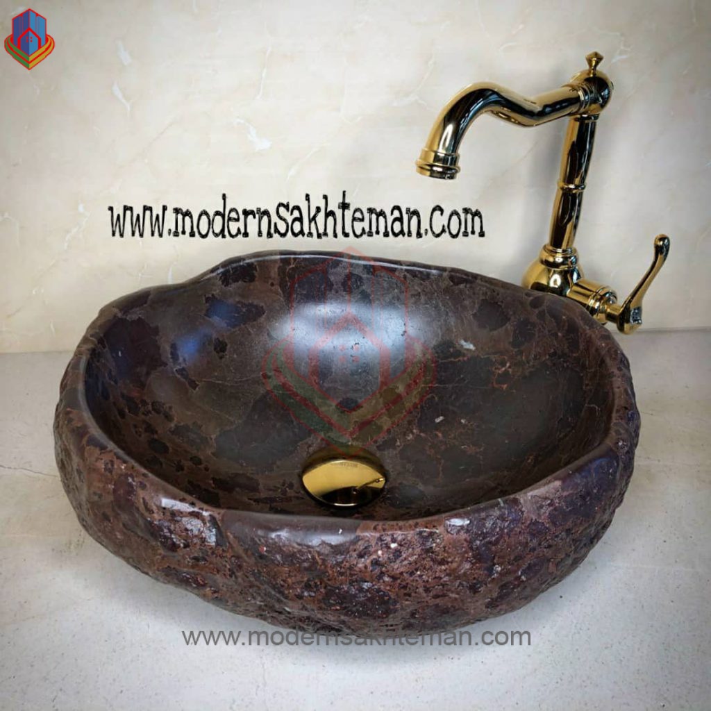 river toilet sink KH_17 کاسه روشویی سنگی رودخانه ای مدل KH_17