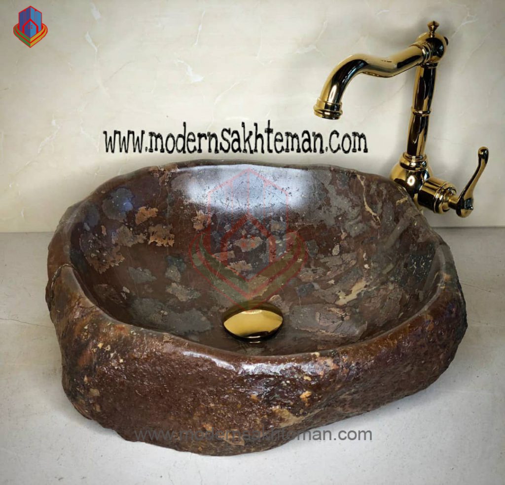 river toilet sink KH_188 کاسه روشویی سنگی رودخانه ای مدل KH_188