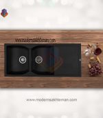 سینک گرانیتی دو لگن شاین کد 524