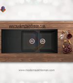 سینک گرانیتی دو لگن شاین کد 527