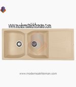 سینک گرانیتی دو لگن شاین کد 524