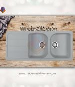 سینک گرانیتی دو لگن شاین کد 525
