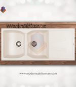 سینک گرانیتی دو لگن شاین کد 524