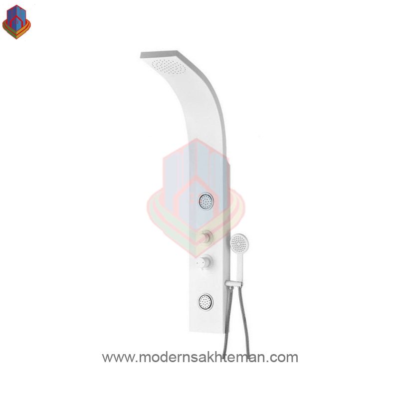 shower-panel-doris-white شاور پنل دوریس کد 393 سفید - Image 1