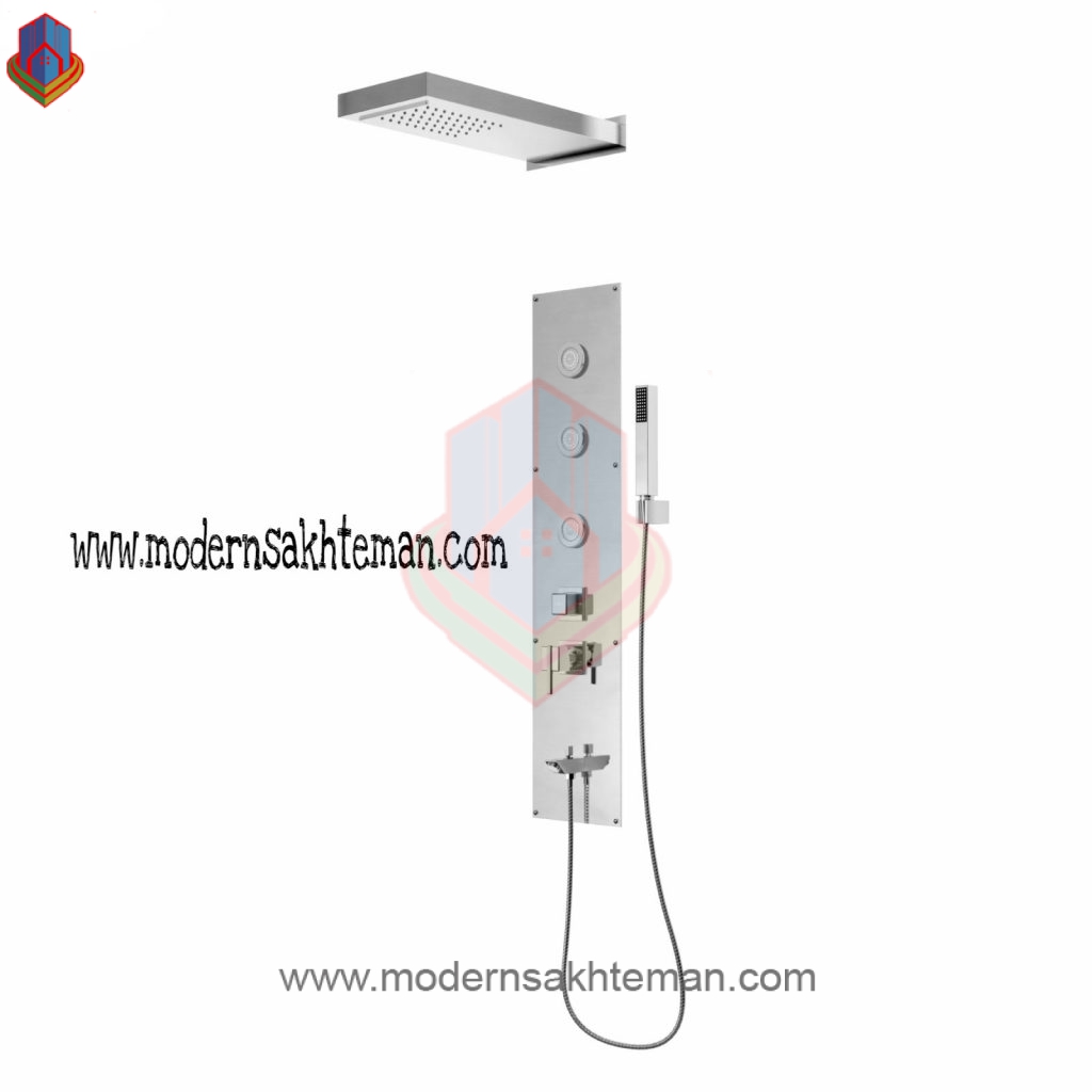 shower-panel-libera-karmen پنل دوش لیبرا کروم براق مدل کارمن - Image 1