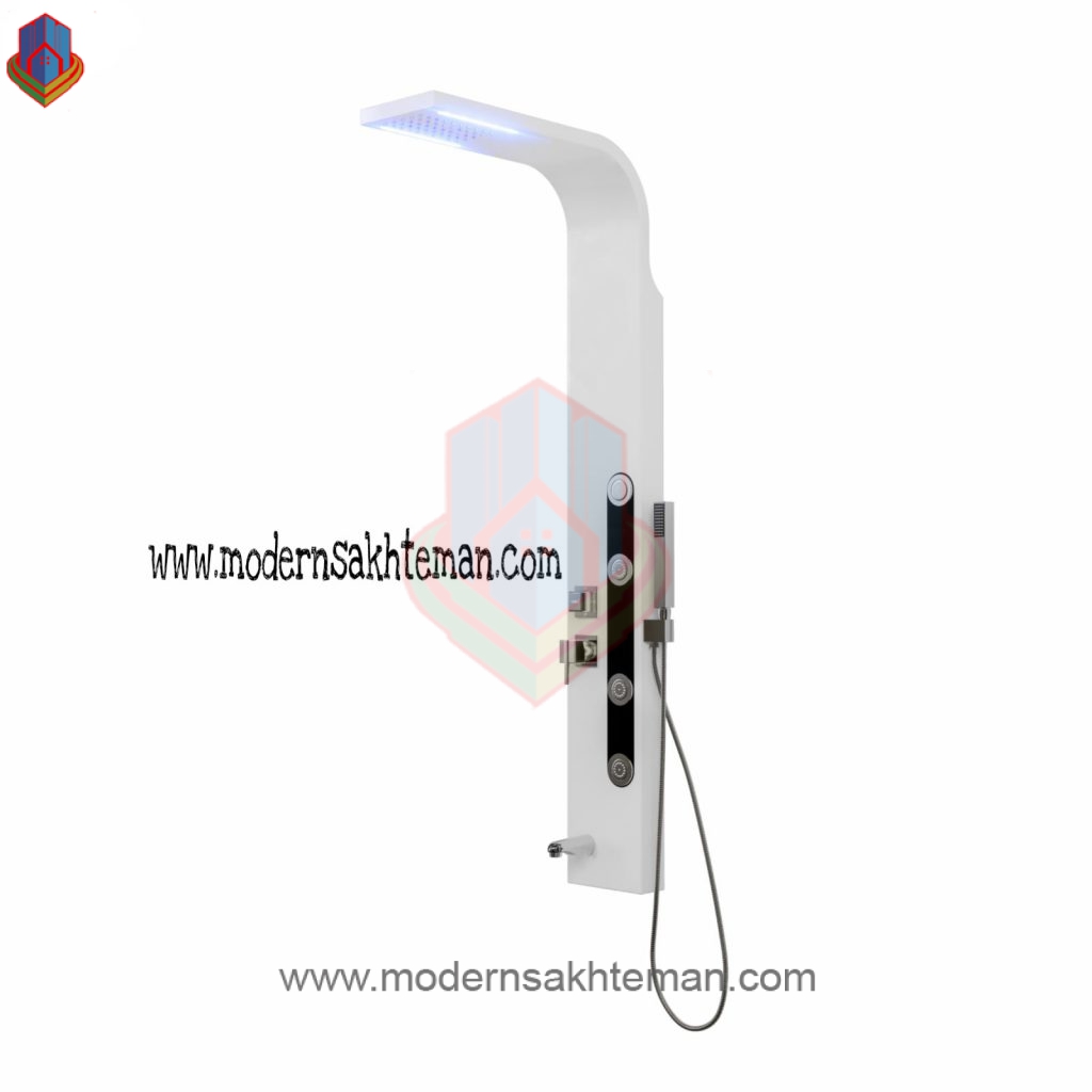 shower-panel-libera-venus پنل دوش لیبرا سفید مدل ونوس - Image 1