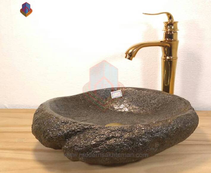 toilet sink a166 کاسه روشویی سنگی رودخانه ای کد A166