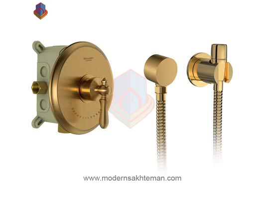 u-toilet1 شیر توالت توکار شودر مدل زیگموند طلایی مات - Image 1