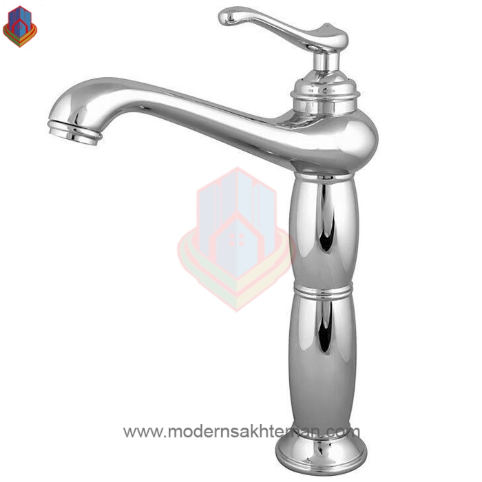 zxcshcdz شیر روشویی پایه بلند کرومات مدل ماموت - Image 1
