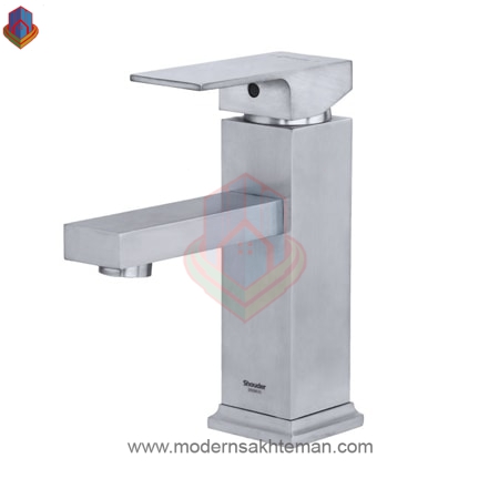 اروپا کروم مات 2 شیر روشویی شودر مدل اروپا کروم مات - Image 1