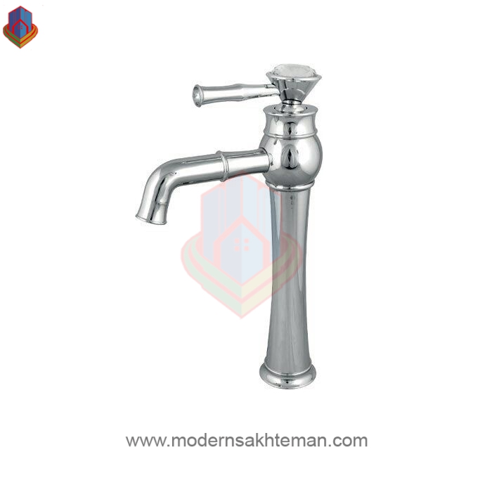 روشویی-لاکچری-پایه-بلند-کرومات-700x700 شیر روشویی پایه بلند کرومات مدل لاکچری - Image 1