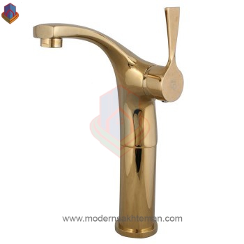روشویی-مدیا-کرومات-طلایی-350x350 شیر روشویی پایه بلند کرومات مدل مدیا طلایی - Image 1