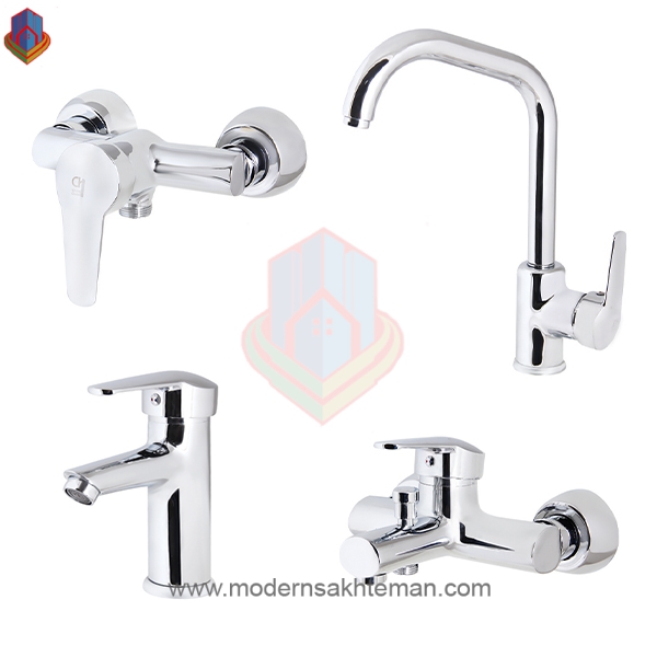 ست-شیرآلات-کرومات-مدل-استایل-کروم ست شیرآلات کرومات مدل استایل - Image 1