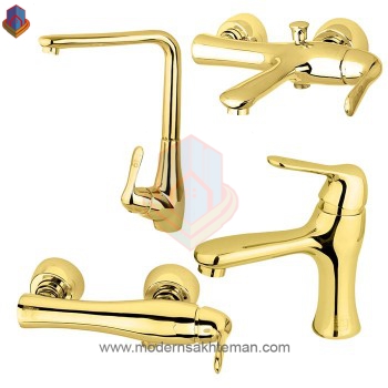 ست-یاتو-کرومات-طلایی-350x350 ست شیرآلات کرومات مدل یاتو طلایی - Image 1