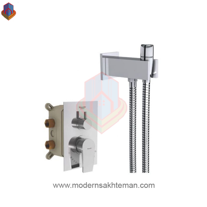 شیر-توالت-بیده-توکار-شودر-مدل-رومر-کروم شیر توالت بیده توکار شودر مدل رومر کروم - Image 1