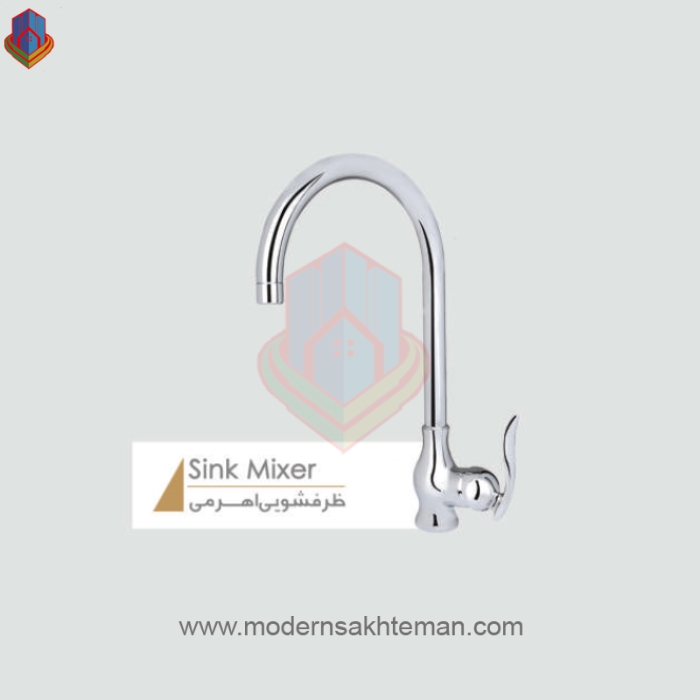 شیر-ظرفشویی-کرومات-مدل-لایت-کروم شیر ظرفشویی کرومات مدل لایت - Image 1