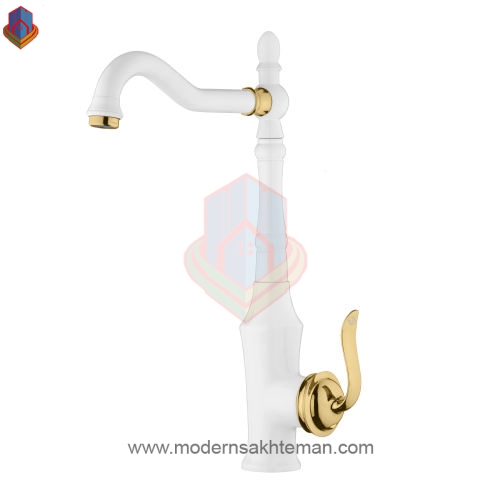ظرفشویی شیر ظرفشویی سفید طلایی کی اند دیK&D مدل زحل - Image 1