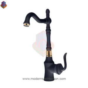 شیر ظرفشویی شودر مدل لوکا مشکی طلایی