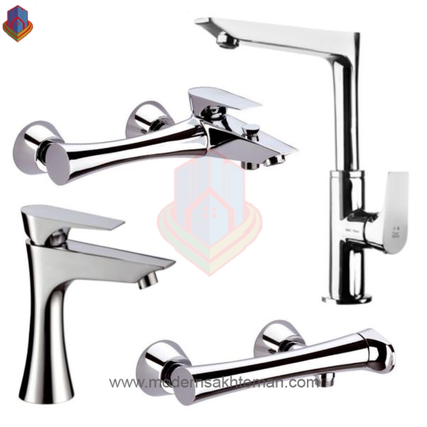 ورونا-کروم-3 ست شیرآلات کی دبلیو سی مدل ورونا - Image 1