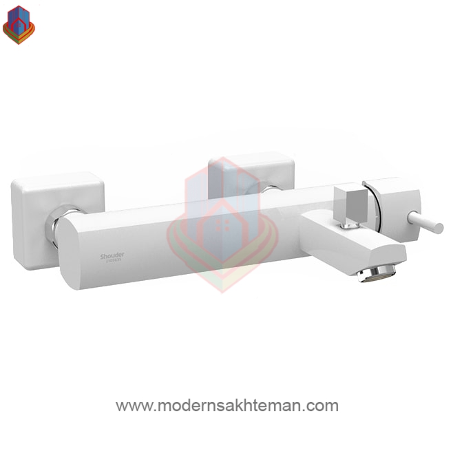 یونیک سفید کروم شیر دوش شودر مدل یونیک سفید کروم - Image 1