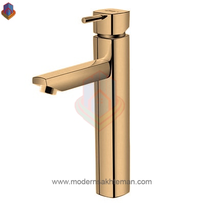 یونیک طلا مات شیر روشویی پایه بلند شودر مدل یونیک طلامات - Image 1