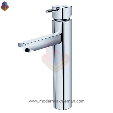 یونیک کروم شیر روشویی پایه بلند شودر مدل یونیک کروم - Image 1