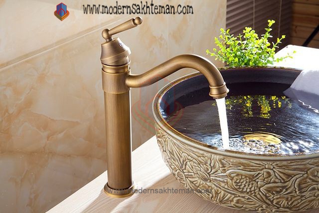 ۲۰۱۹-۰۶-۲۳-۱۴-۳۴-۴۲ شیر روشویی پایه بلند زیتونی لوکس خارجی مدل ZT1706 - Image 1