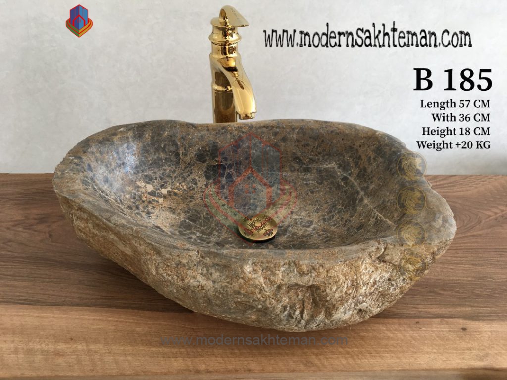 ۲۰۱۹-۰۹-۱۳-۱۳-۰۲-۱۶ کاسه روشویی سنگی رودخانه ای مدلB185 - Image 1