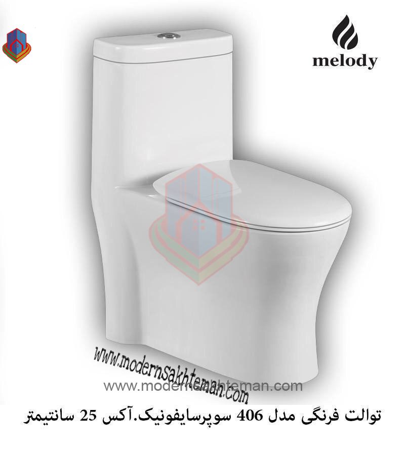 ۲۰۱۹-۱۲-۰۵-۰۹-۲۱-۱۷ توالت فرنگی سفید ملودی مدل 406 - Image 1