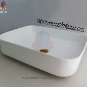 کاسه روشویی لوکس وارداتی سفید MT_417